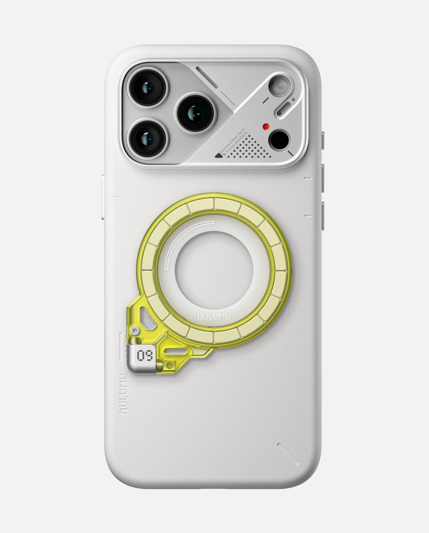 A17 iPhone 17 Series Vegan Leather Case & G09 Ghost Infinite 360° Magnetic Stand