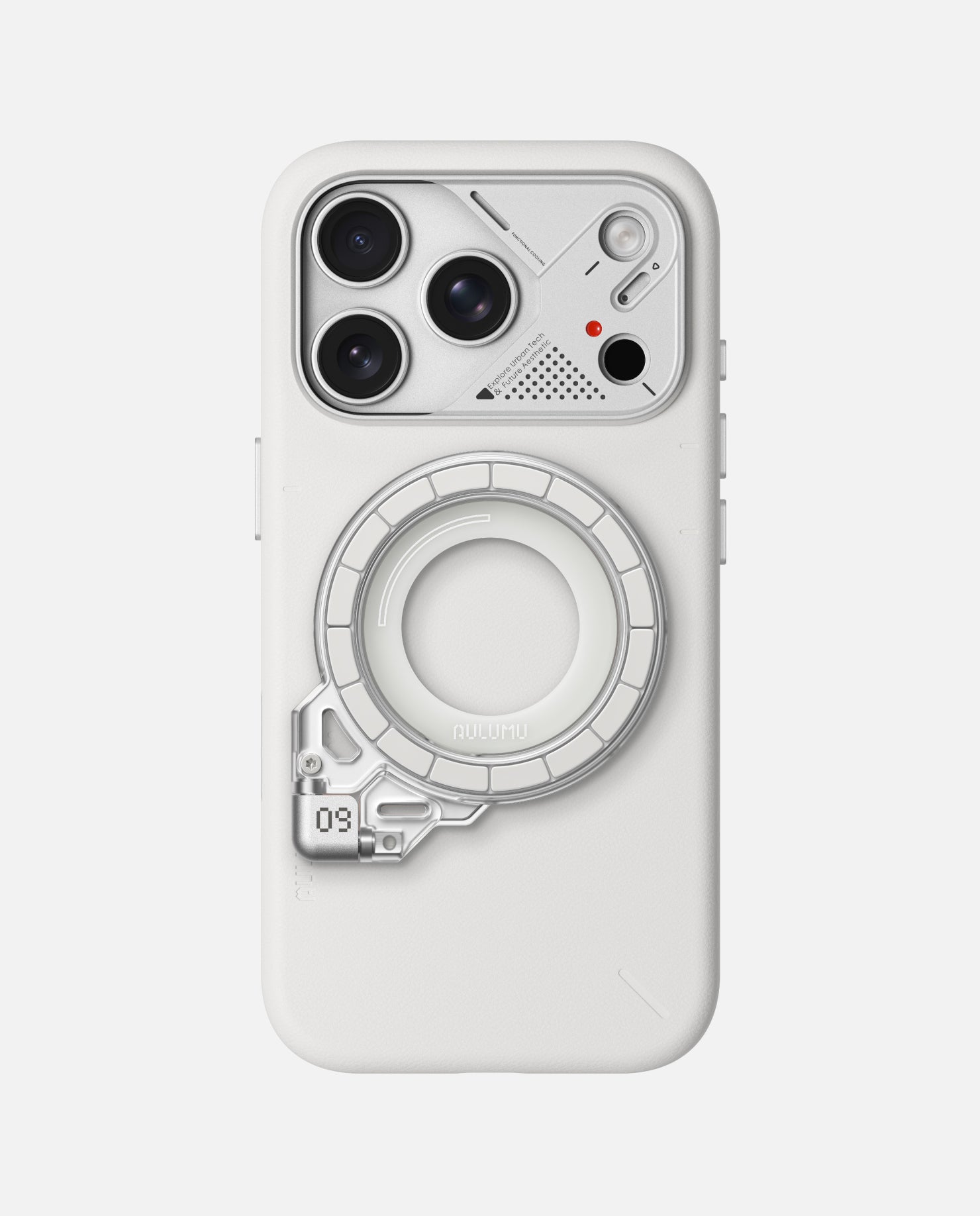 A17 iPhone 17 Series Vegan Leather Case & G09 Ghost Infinite 360° Magnetic Stand