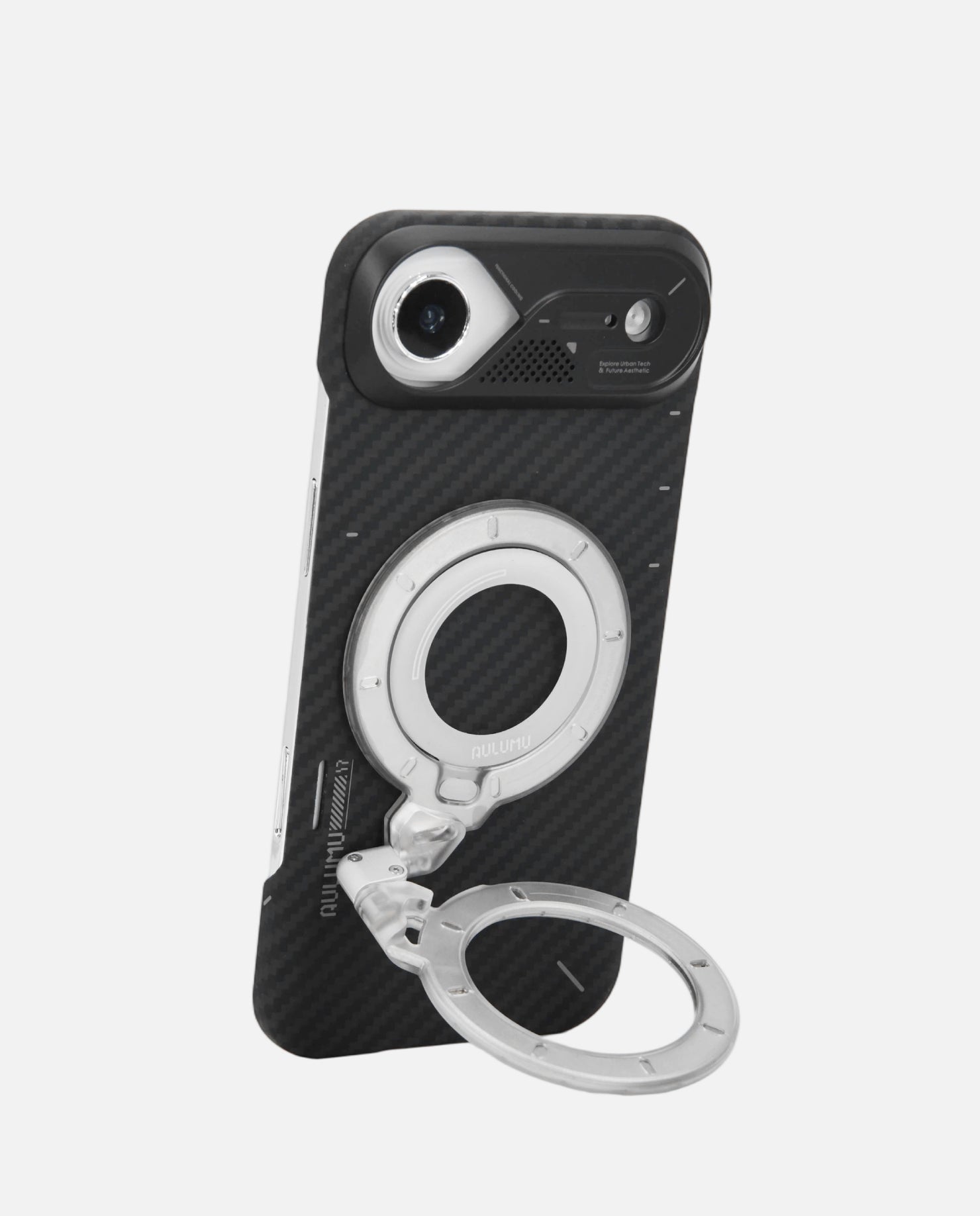 A17 iPhone 17 Series Aramid Fiber Case & G09 Ghost Infinite 360° Magnetic Stand