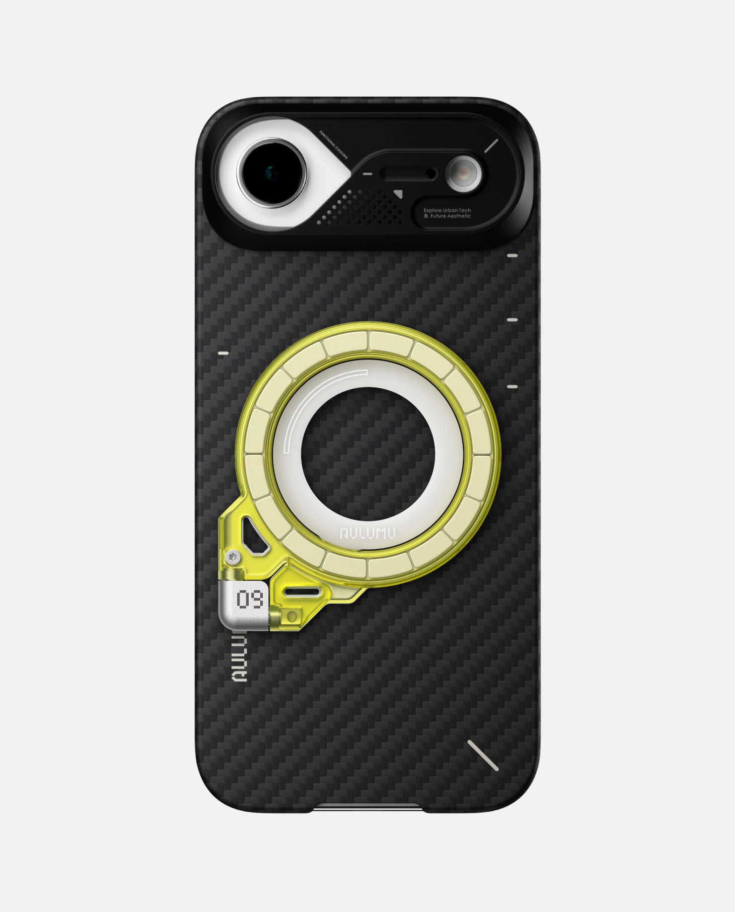 A17 iPhone 17 Series Aramid Fiber Case & G09 Ghost Infinite 360° Magnetic Stand