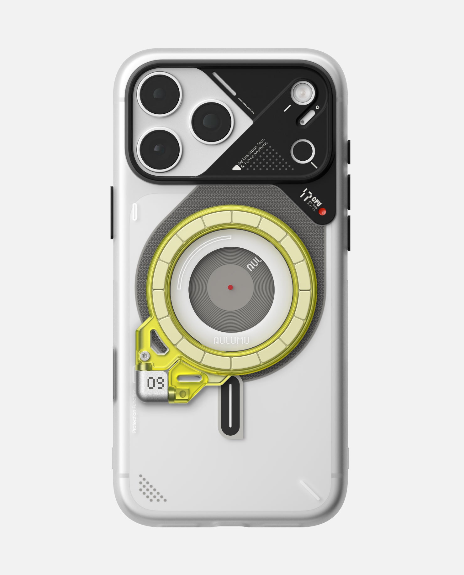 A17 iPhone 17 Series Frosted Case & G09 Ghost Infinite 360° Magnetic Stand