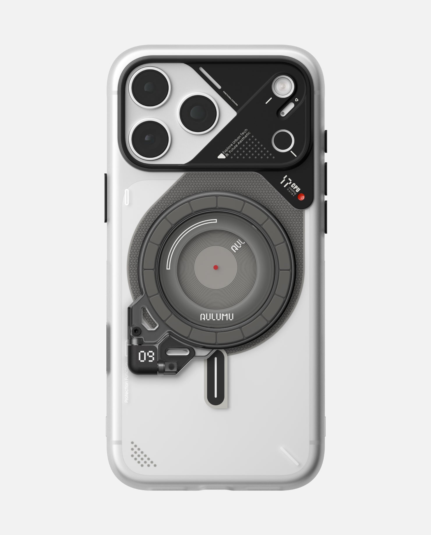 A17 iPhone 17 Series Frosted Case & G09 Ghost Infinite 360° Magnetic Stand