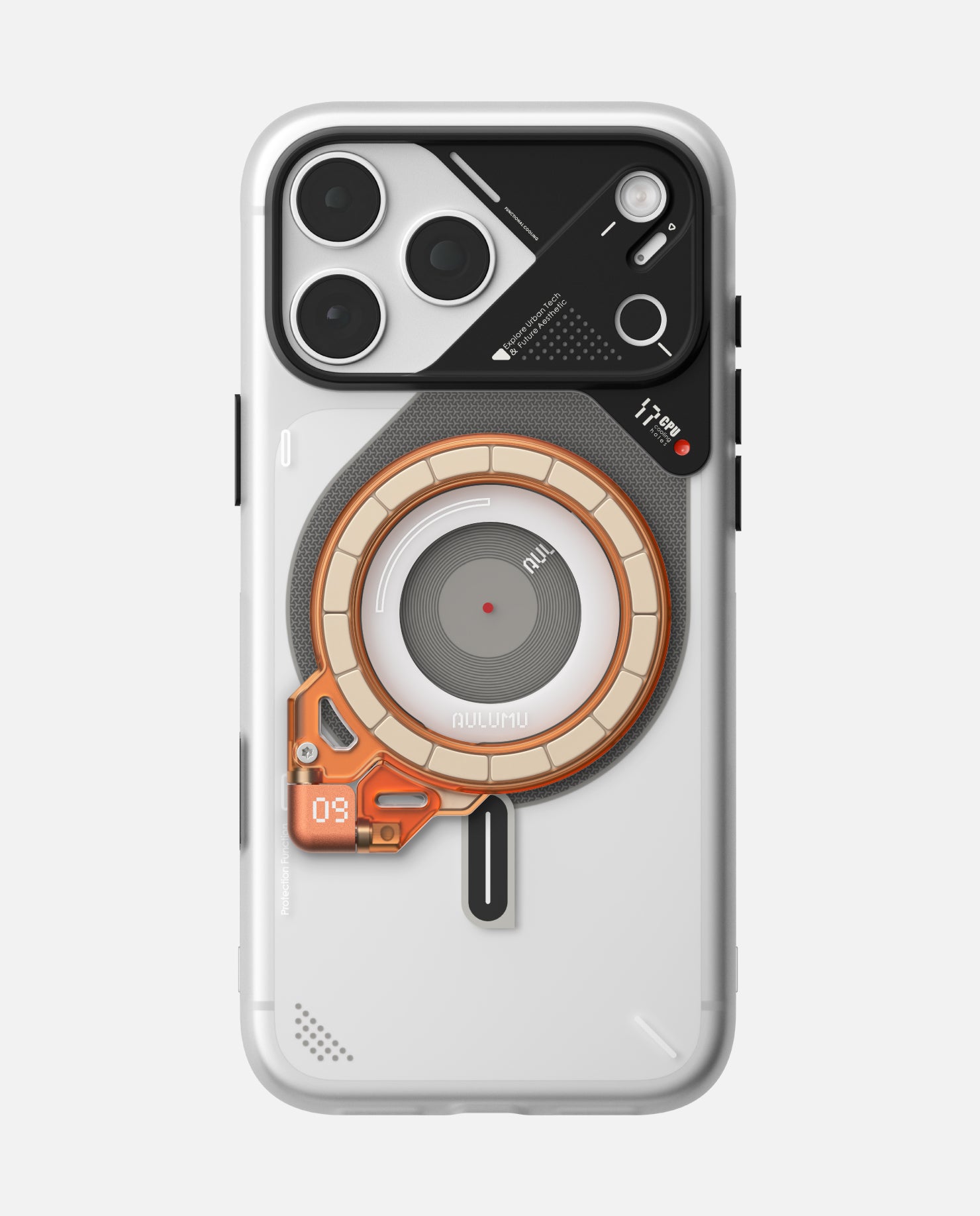A17 iPhone 17 Series Frosted Case & G09 Ghost Infinite 360° Magnetic Stand