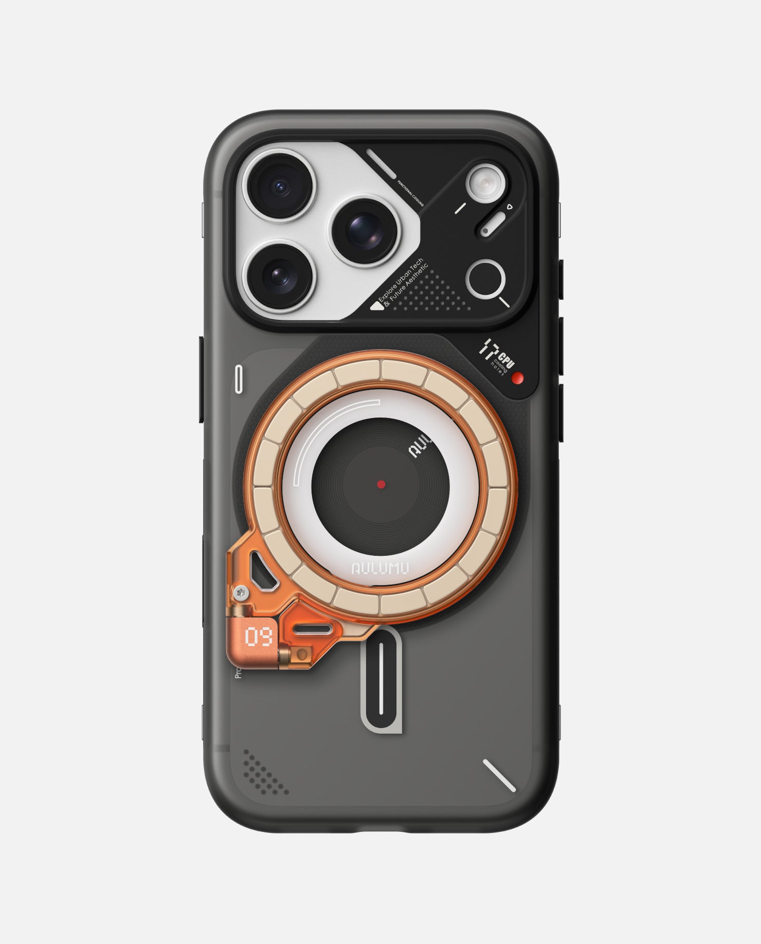 A17 iPhone 17 Series Frosted Case & G09 Ghost Infinite 360° Magnetic Stand