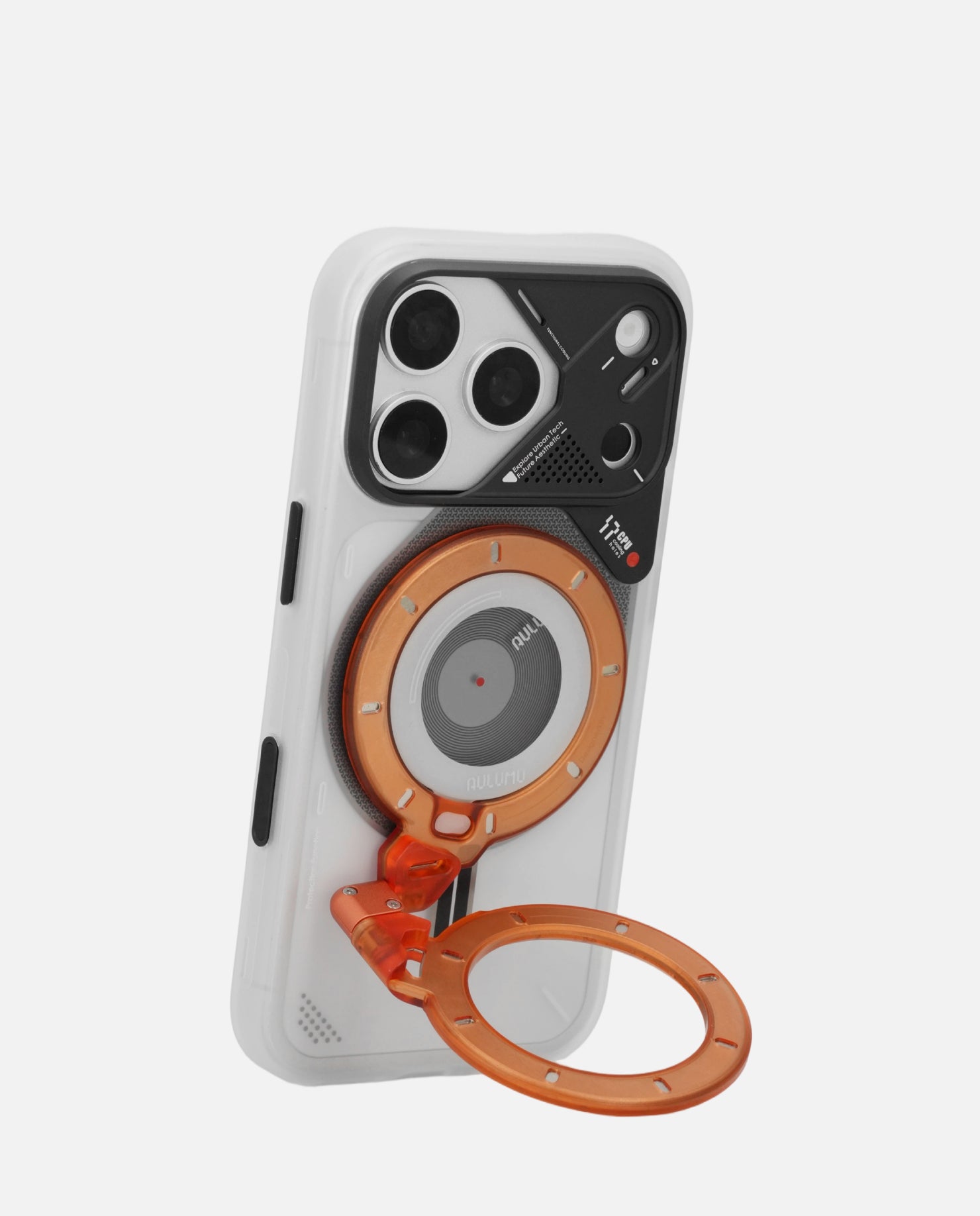 A17 iPhone 17 Series Frosted Case & G09 Ghost Infinite 360° Magnetic Stand