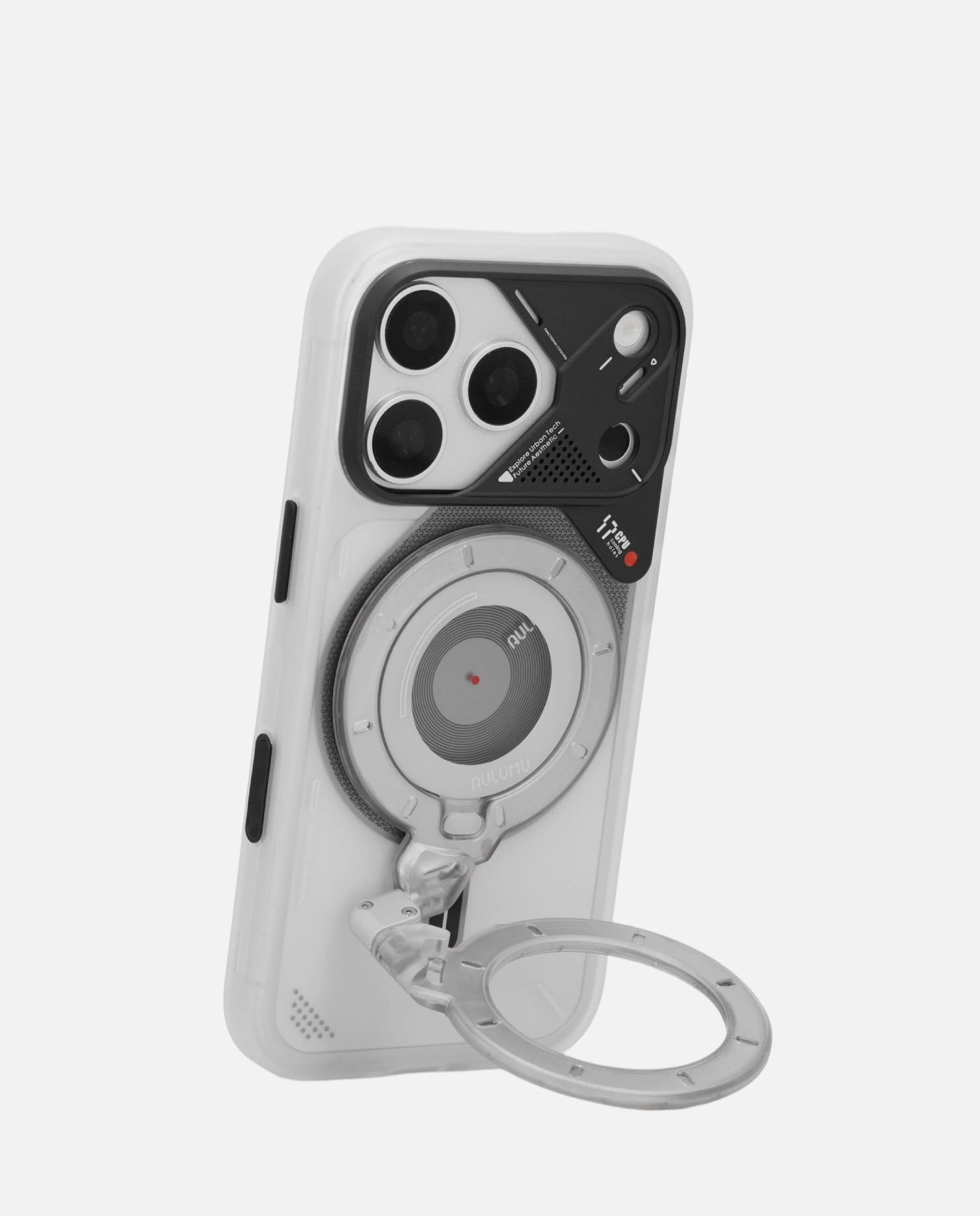 A17 iPhone 17 Series Frosted Case & G09 Ghost Infinite 360° Magnetic Stand