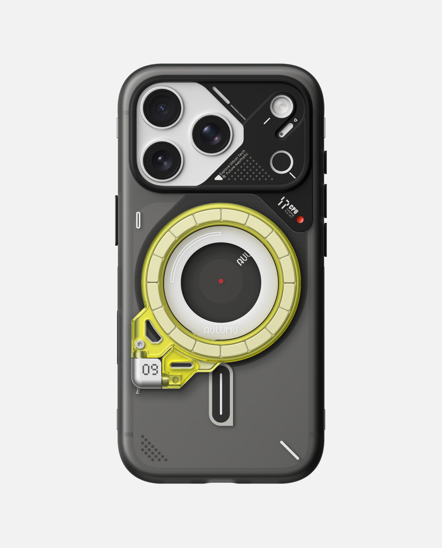 A17 iPhone 17 Series Frosted Case & G09 Ghost Infinite 360° Magnetic Stand