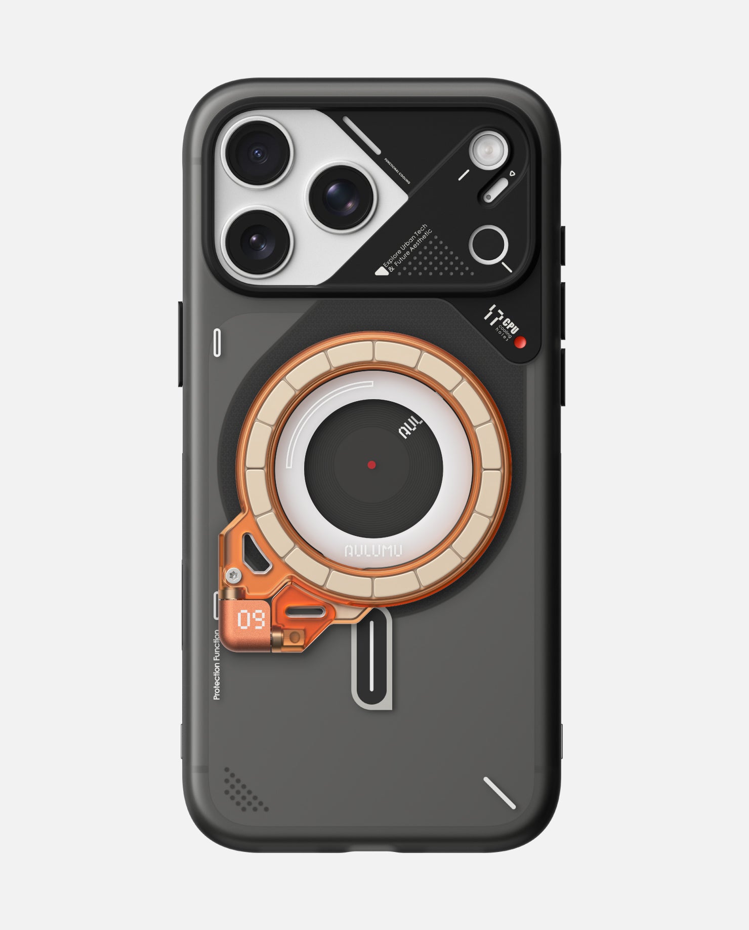 A17 iPhone 17 Series Frosted Case & G09 Ghost Infinite 360° Magnetic Stand