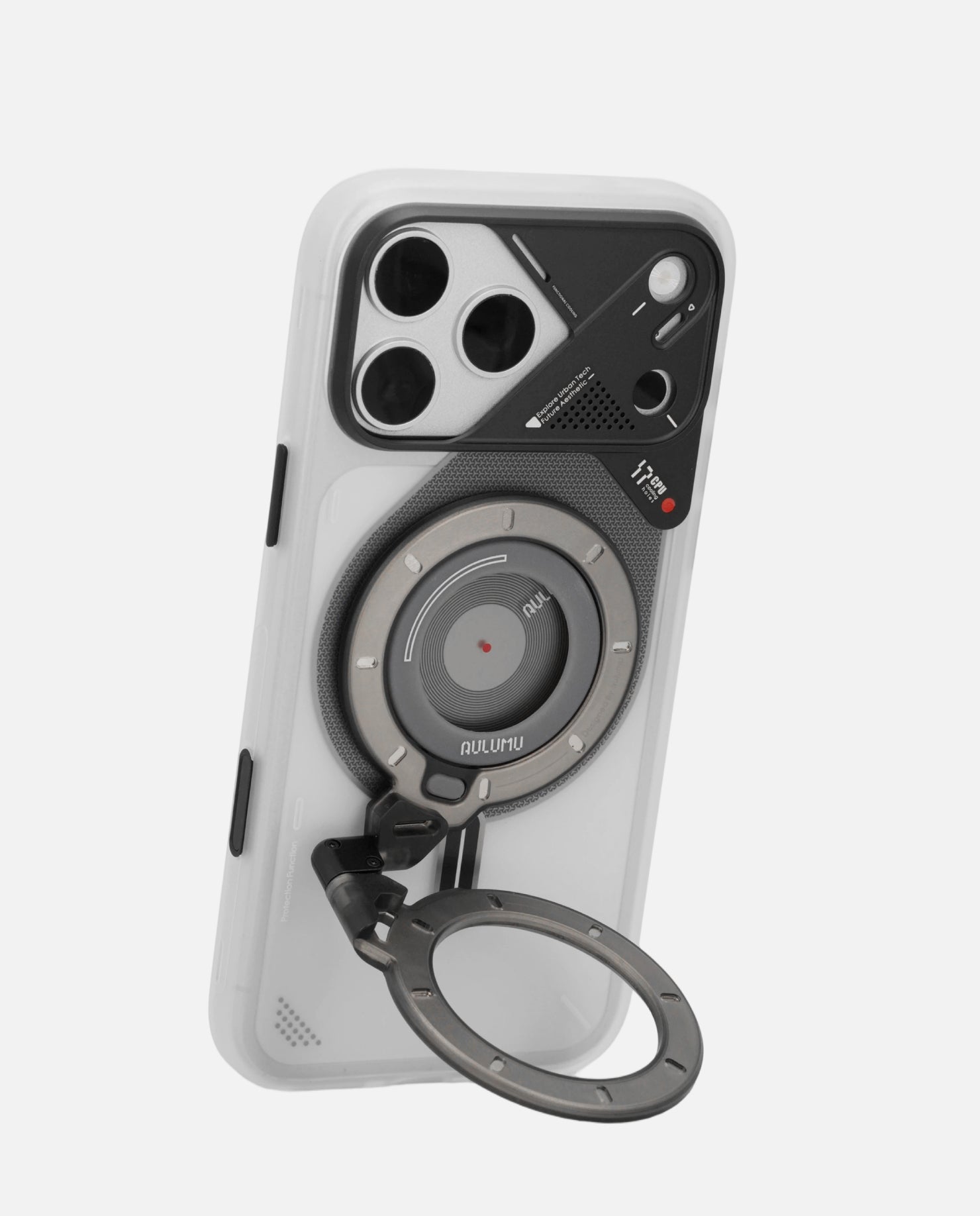 A17 iPhone 17 Series Frosted Case & G09 Ghost Infinite 360° Magnetic Stand