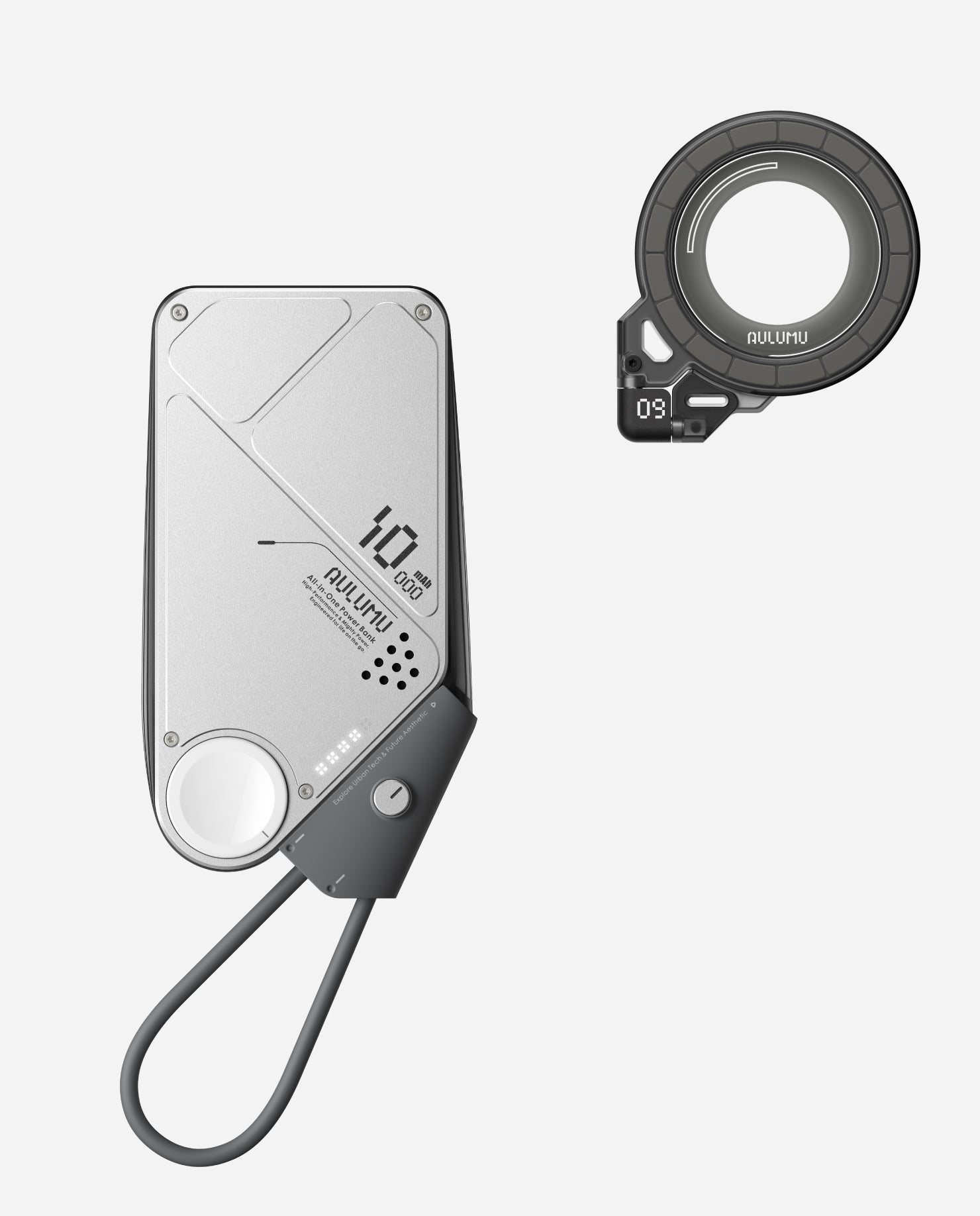 M10 10000mAh Multi-Charging Dual-Mag Power Bank & G09 Ghost Transparent Infinite 360° Magnetic Stand