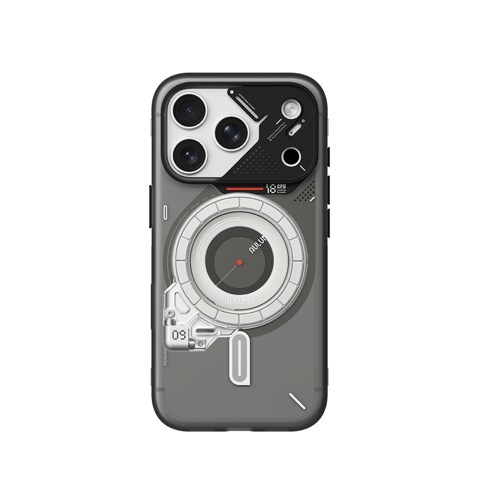 A18 iPhone 18/17 Series Frosted Case & G09 Ghost Infinite 360° Magnetic Stand