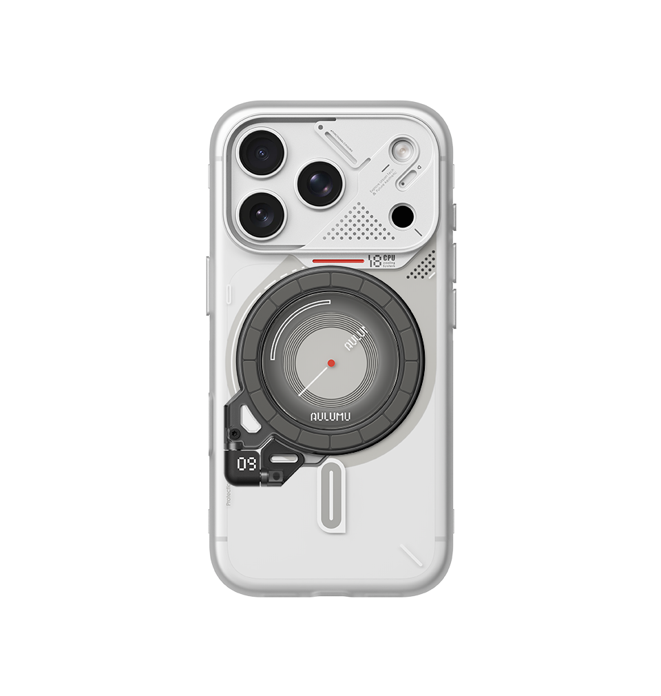A18 iPhone 18/17 Series Frosted Case & G09 Ghost Infinite 360° Magnetic Stand