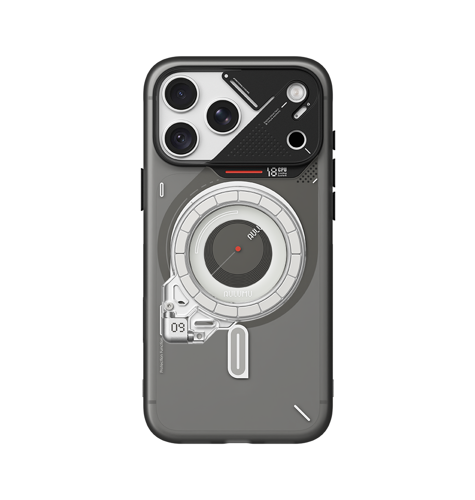 A18 iPhone 18/17 Series Frosted Case & G09 Ghost Infinite 360° Magnetic Stand