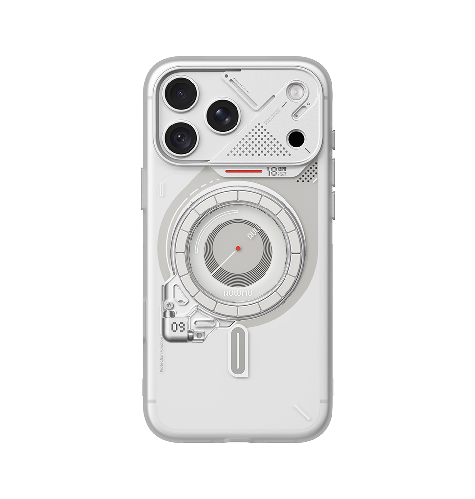 A18 iPhone 18/17 Series Frosted Case & G09 Ghost Infinite 360° Magnetic Stand