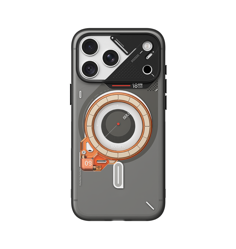 A18 iPhone 18/17 Series Frosted Case & G09 Ghost Infinite 360° Magnetic Stand