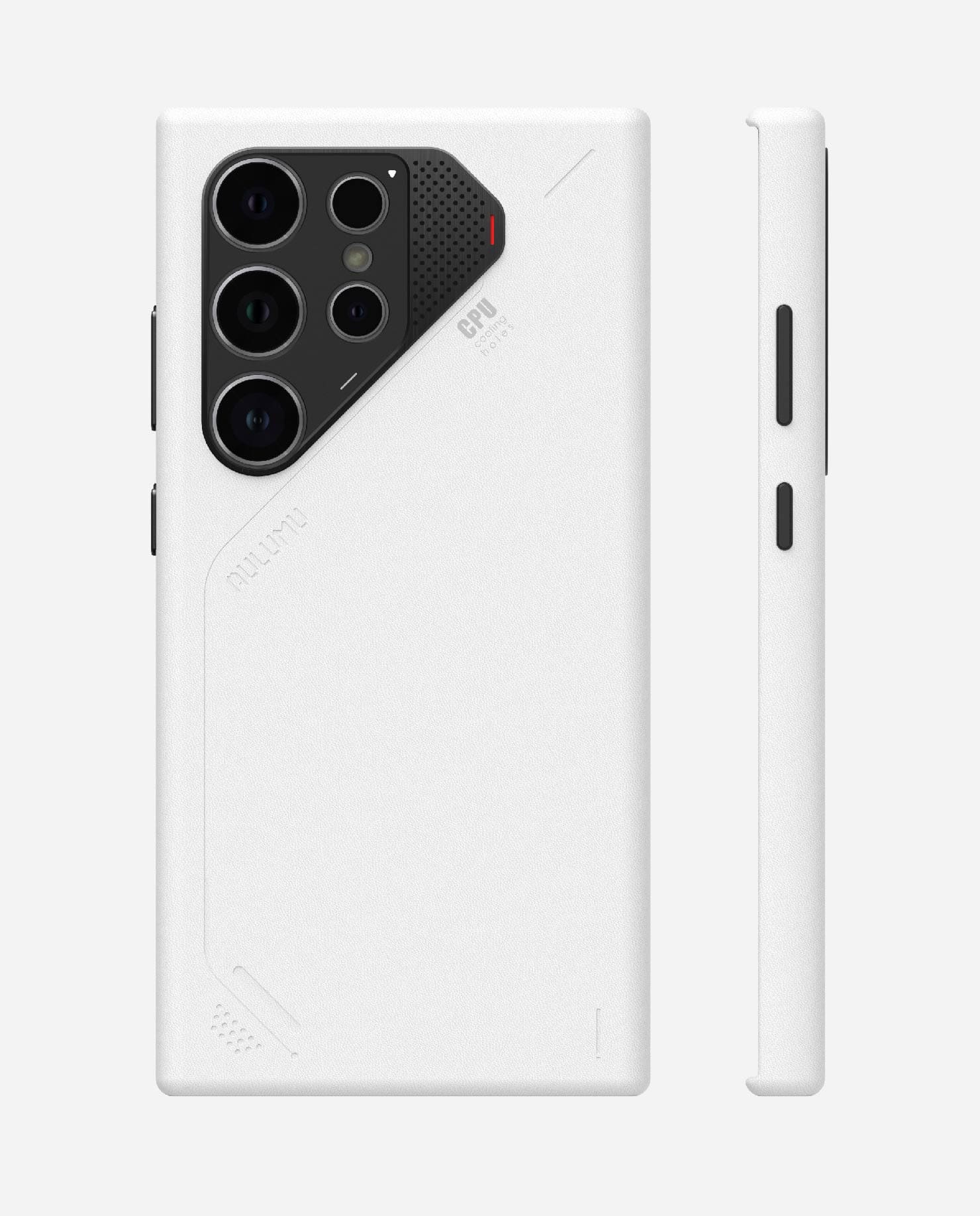 S24 Vegan Leather Case for Samsung Galaxy S24 Series | Real Cooling | White | Magnetic & PowerShare