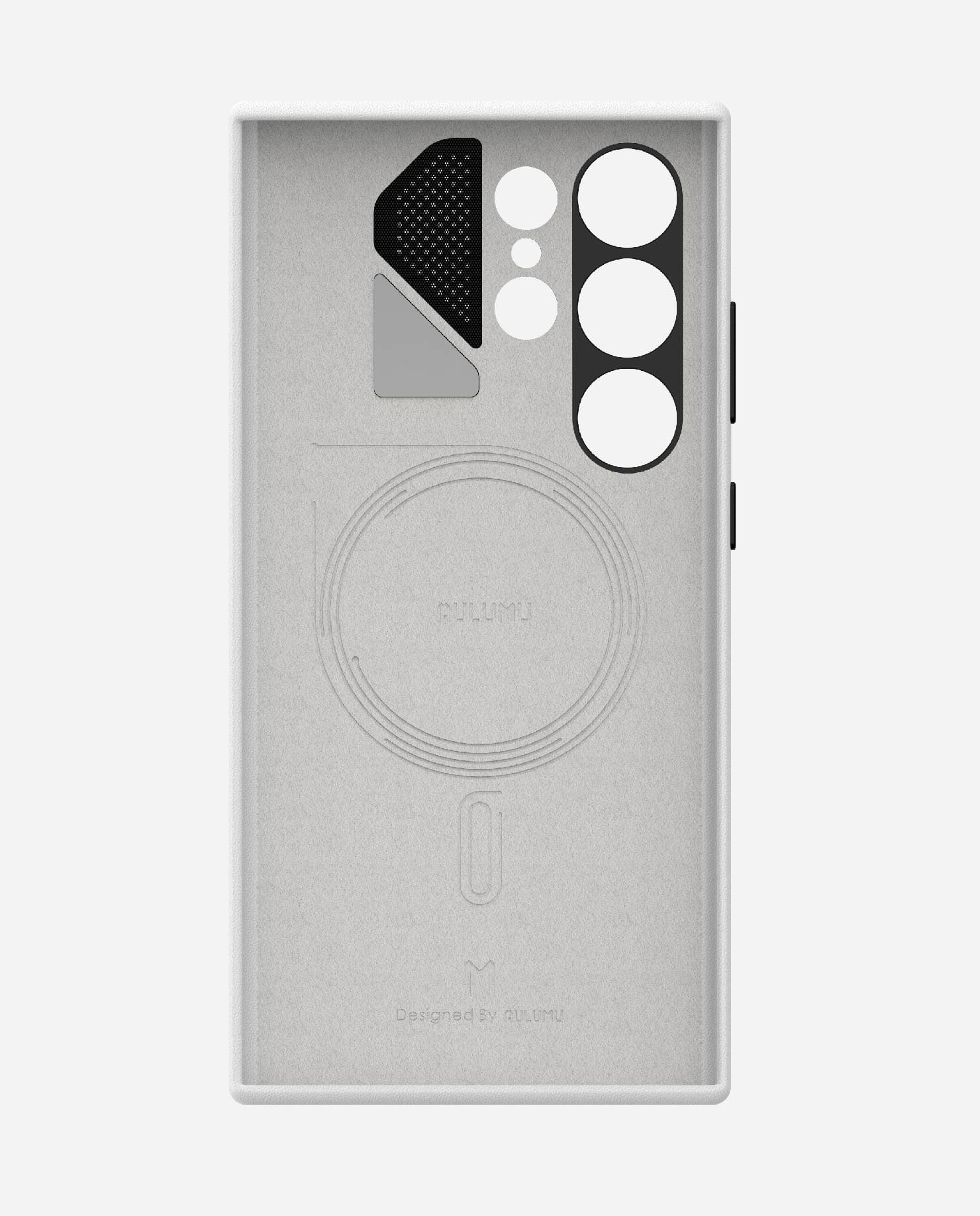 S24 Vegan Leather Case for Samsung Galaxy S24 Series | Real Cooling | White | Magnetic & PowerShare