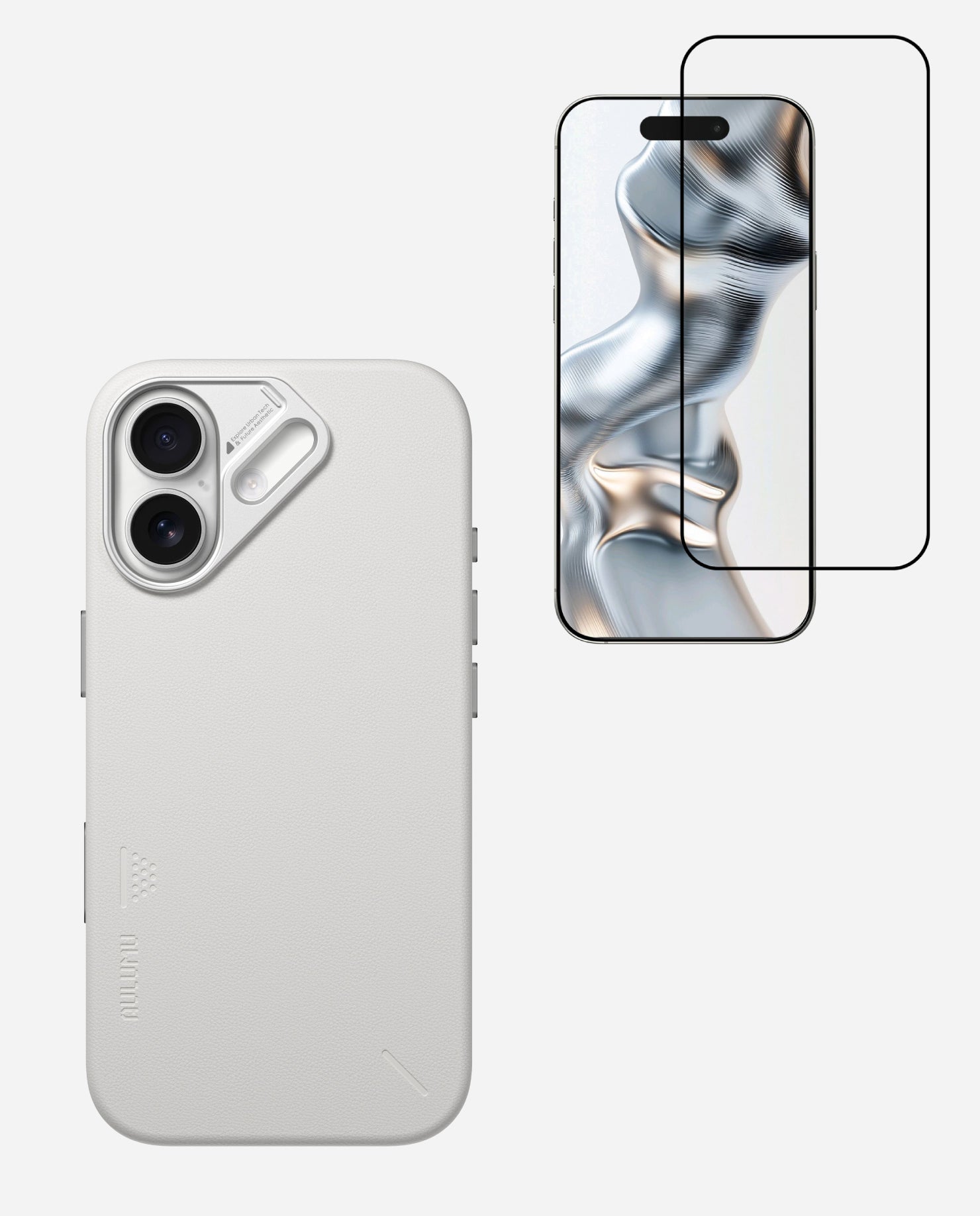 A17 Vegan Leather Case for iPhone 17 Series & AF01 Crystal Clear Screen Protector