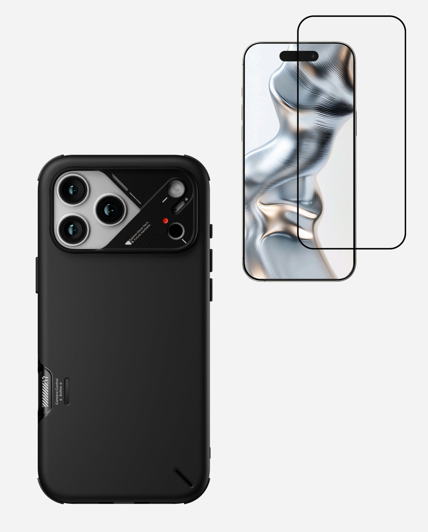 A17 Slim Shockproof Case for iPhone 17 Series & AF01 Crystal Clear Screen Protector