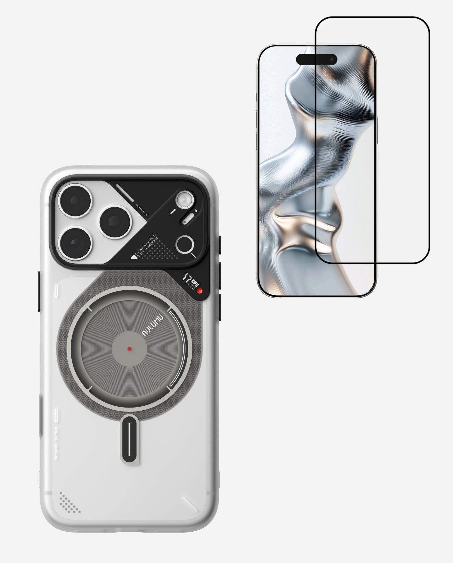 A17 Frosted Case for iPhone 17 Series & AF01 Crystal Clear Screen Protector