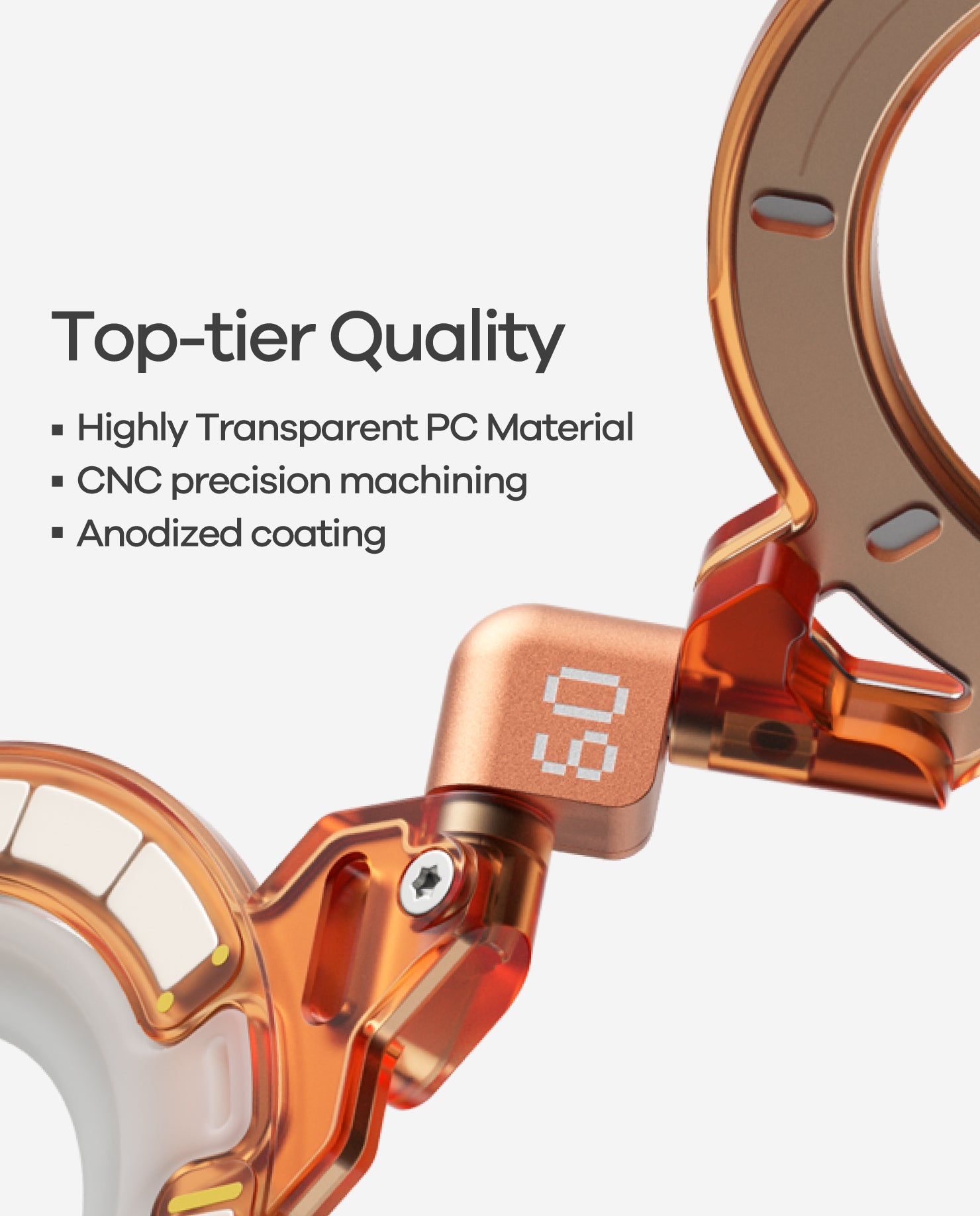 G09 Ghost Transparent Infinite 360° Magnetic Stand