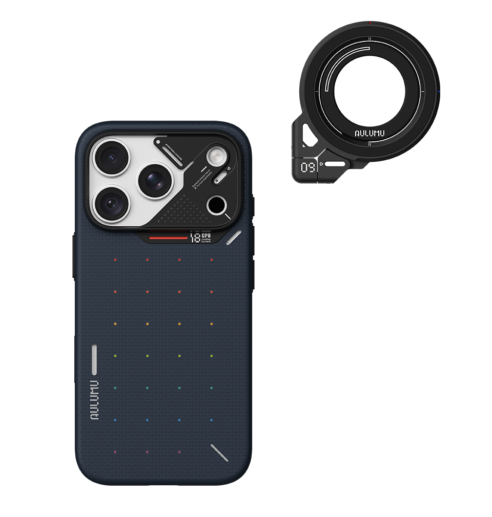 A18 iPhone 18/17 Series Ultra Slim Particle Aramid Fiber Case & G09 Infinite 360° Magnetic Stand