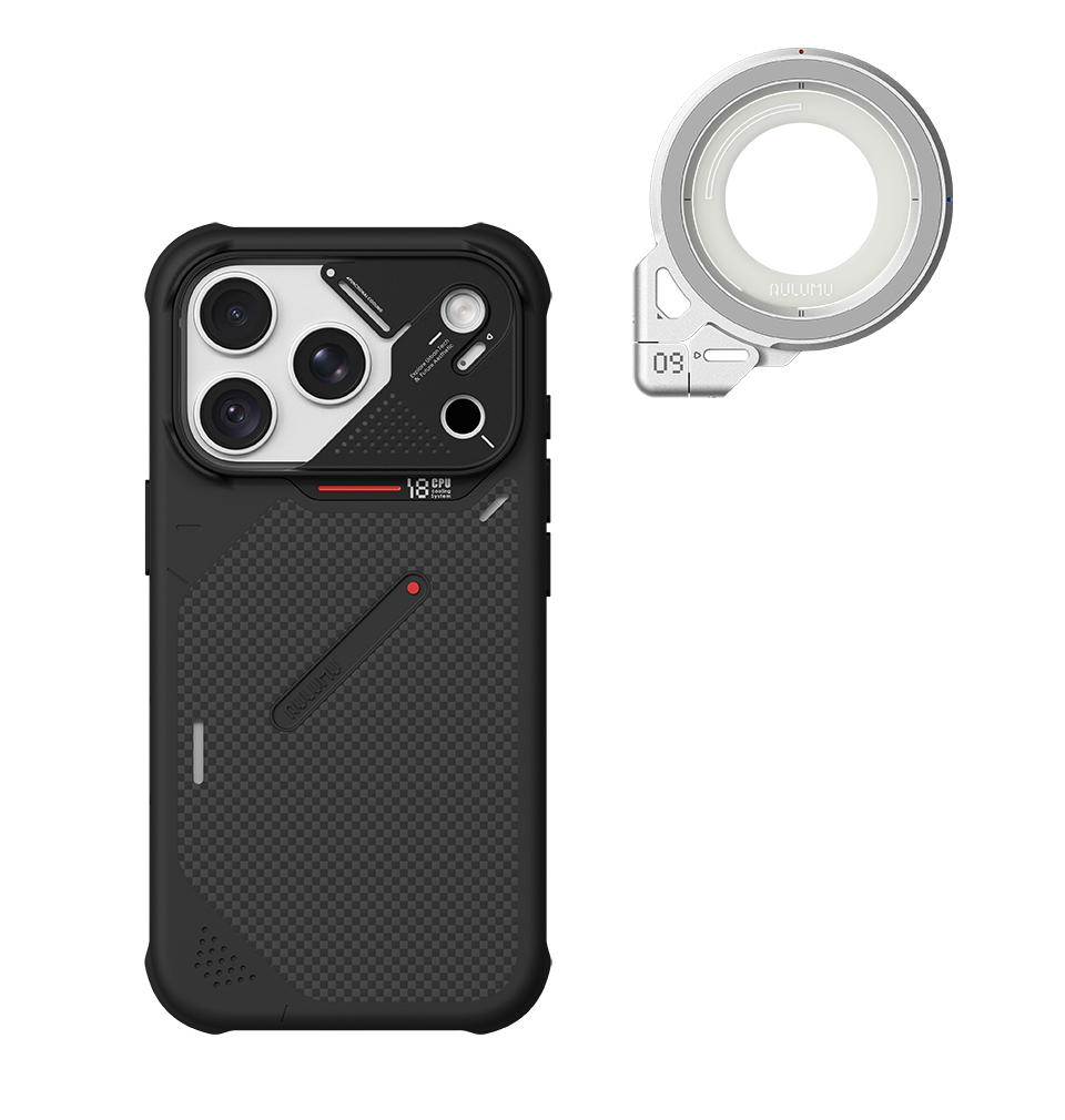 A18 iPhone 18/17 Series Armor Shockproof Aramid Fiber Case & G09 Infinite 360° Magnetic Stand