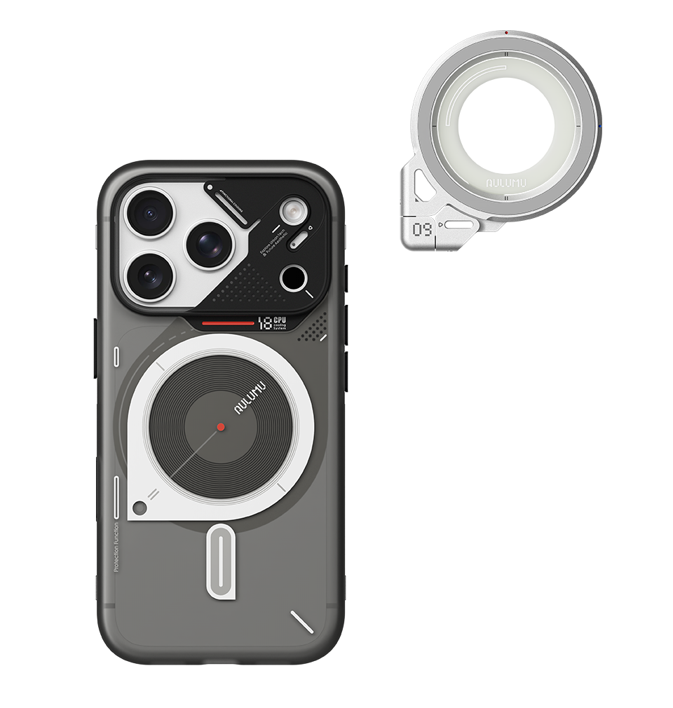 A18 iPhone 18/17 Series Frosted Case & G09 Infinite 360° Magnetic Stand