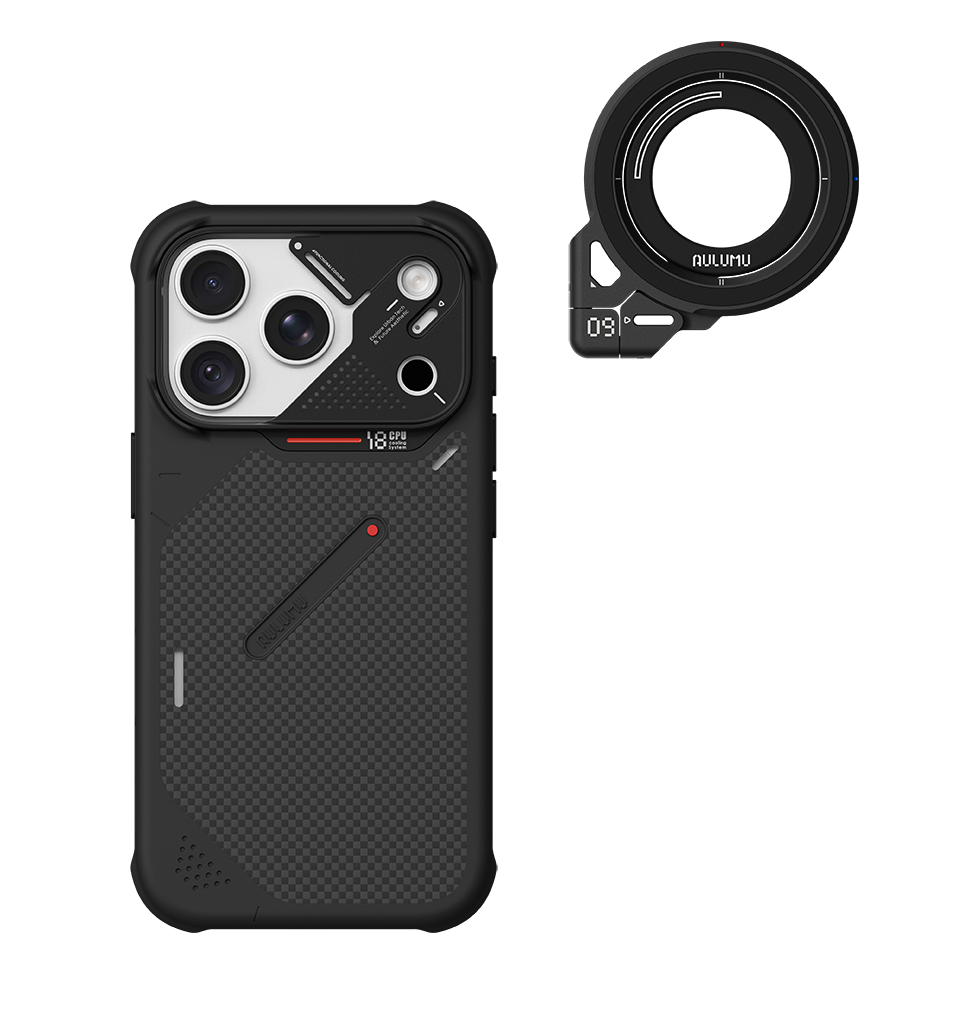 A18 iPhone 18/17 Series Armor Shockproof Aramid Fiber Case & G09 Infinite 360° Magnetic Stand