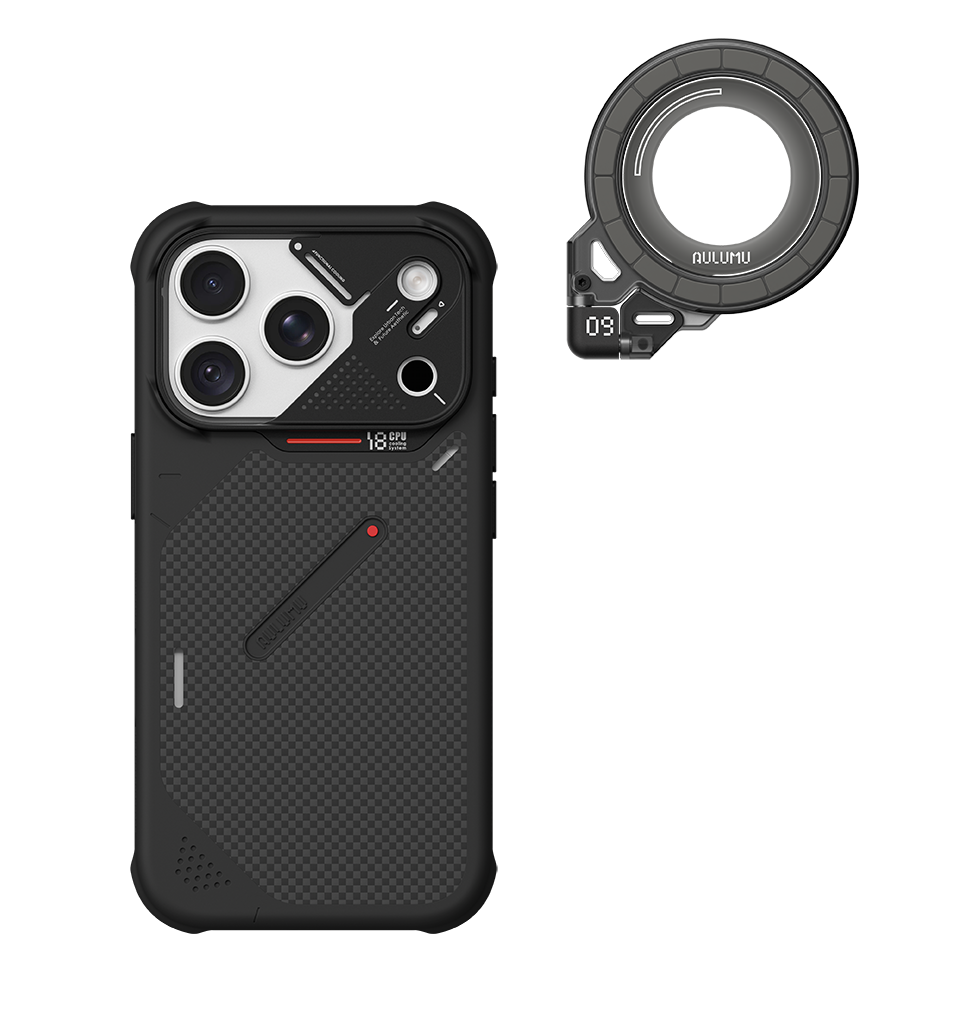 A18 Armor Shockproof Aramid Fiber Case for iPhone 18/17 Series & G09 Ghost Infinite 360° Magnetic Stand