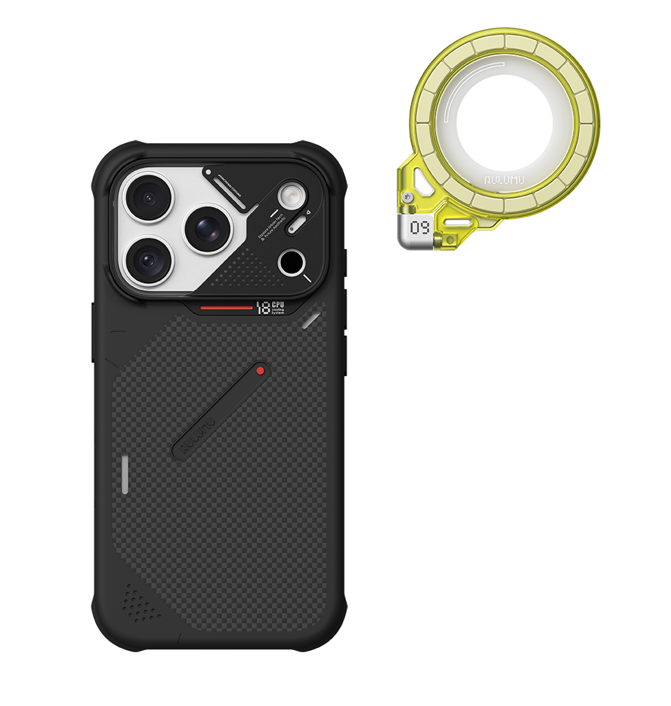 A18 Armor Shockproof Aramid Fiber Case for iPhone 18/17 Series & G09 Ghost Infinite 360° Magnetic Stand