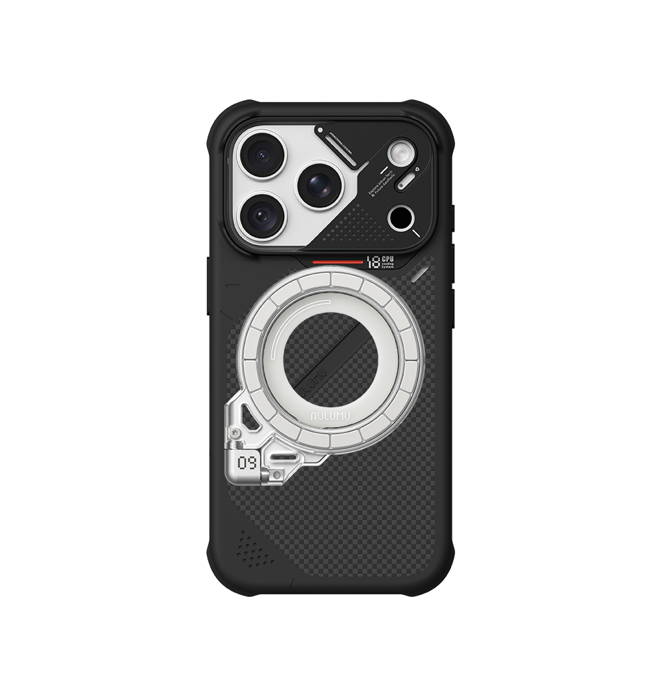 A18 Armor Shockproof Aramid Fiber Case for iPhone 18/17 Series & G09 Ghost Infinite 360° Magnetic Stand