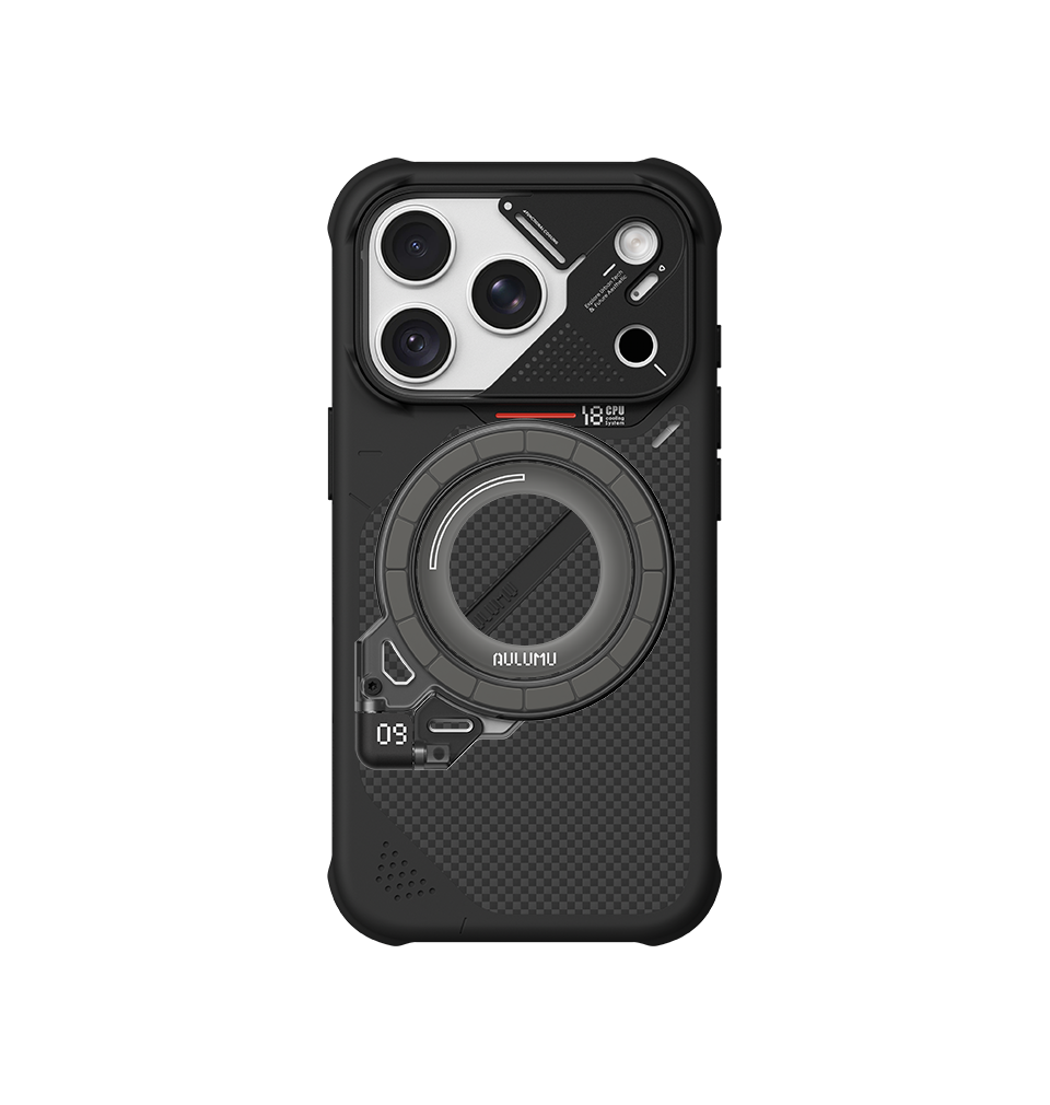 A18 Armor Shockproof Aramid Fiber Case for iPhone 18/17 Series & G09 Ghost Infinite 360° Magnetic Stand