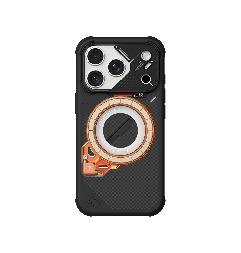 A18 Armor Shockproof Aramid Fiber Case for iPhone 18/17 Series & G09 Ghost Infinite 360° Magnetic Stand