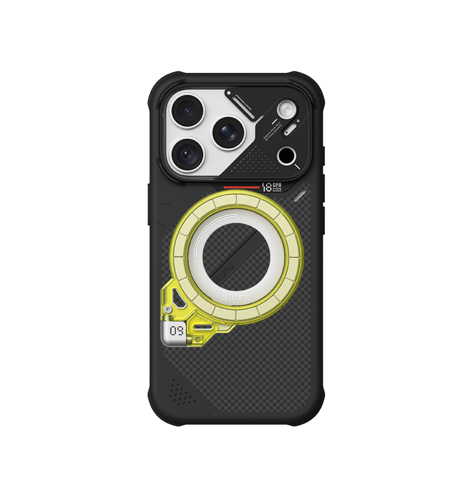 A18 Armor Shockproof Aramid Fiber Case for iPhone 18/17 Series & G09 Ghost Infinite 360° Magnetic Stand