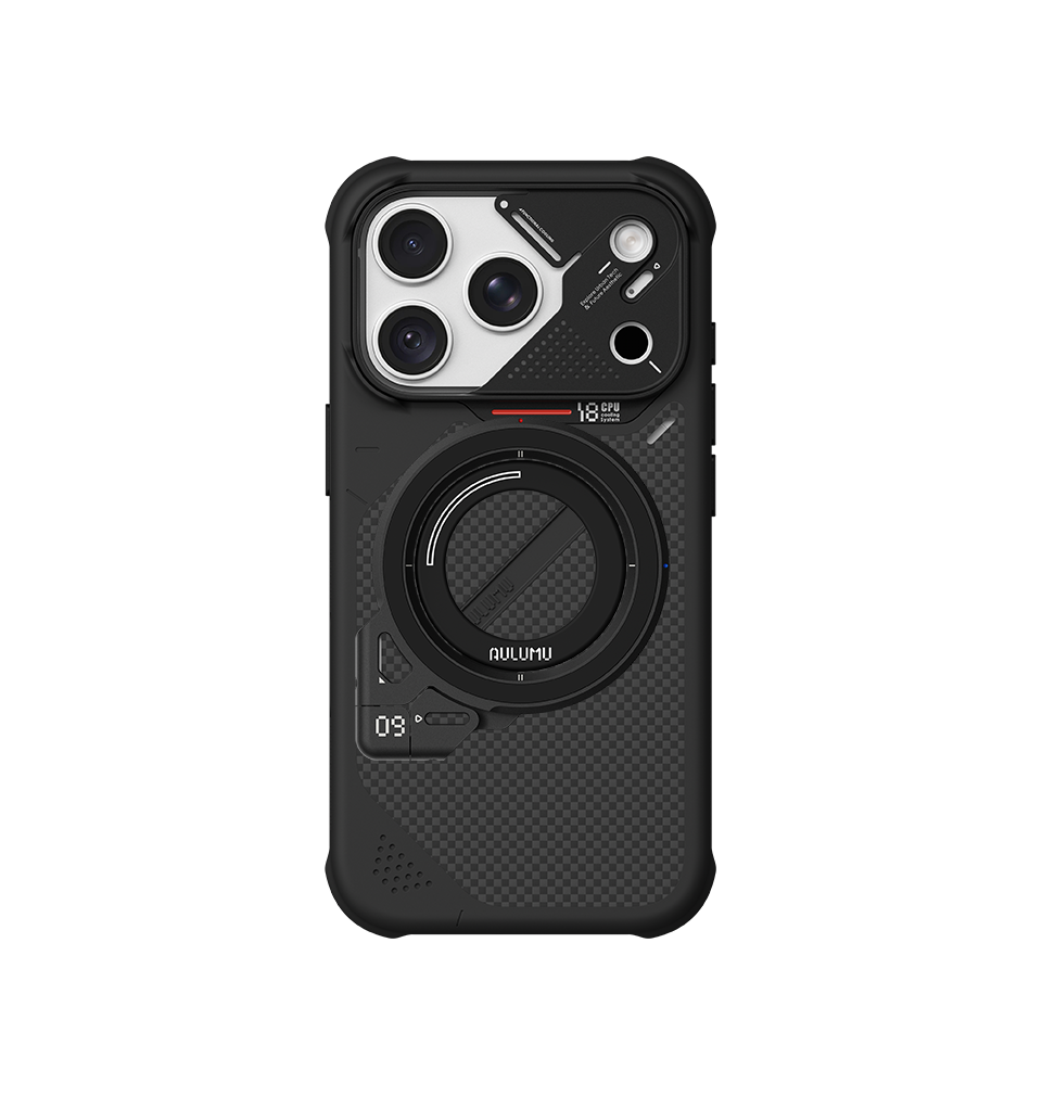 A18 iPhone 18/17 Series Armor Shockproof Aramid Fiber Case & G09 Infinite 360° Magnetic Stand