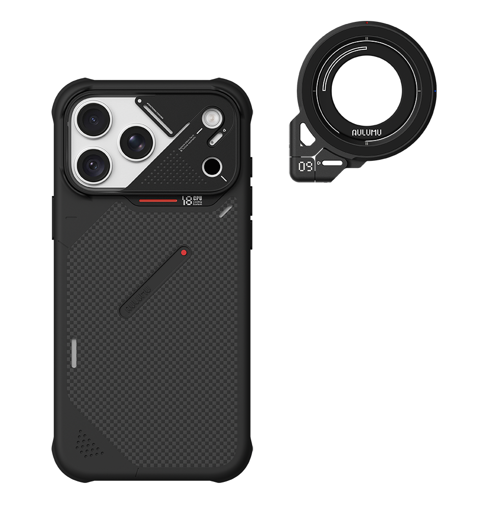 A18 iPhone 18/17 Series Armor Shockproof Aramid Fiber Case & G09 Infinite 360° Magnetic Stand
