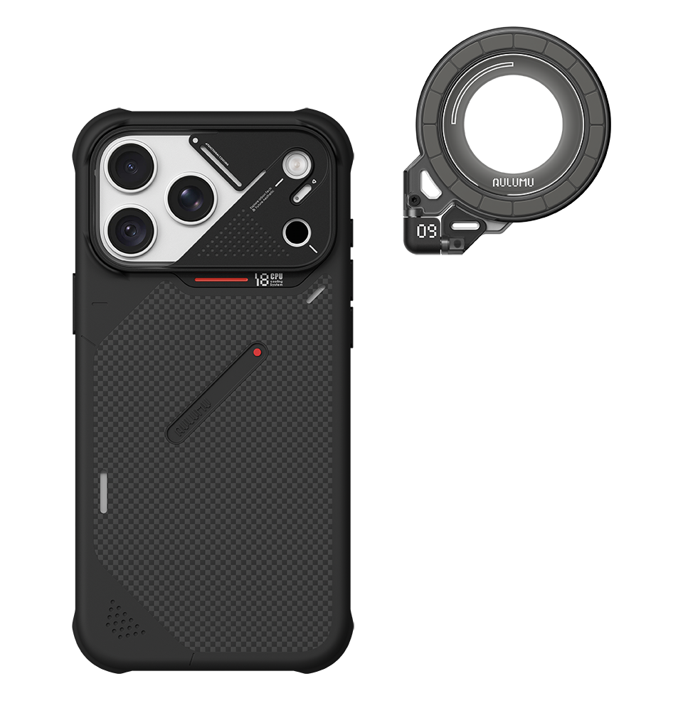 A18 Armor Shockproof Aramid Fiber Case for iPhone 18/17 Series & G09 Ghost Infinite 360° Magnetic Stand